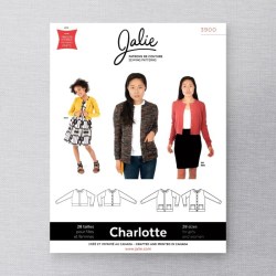 3900 Jalie Charlotte Jewel Neck Long Sleeve Cardigan Lengths, Pockets or Not Pattern New Ms, Girls Sizing